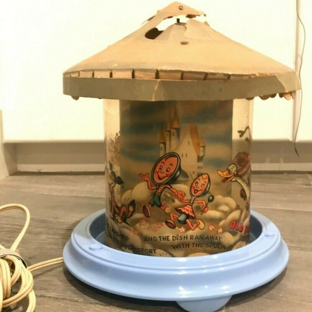 1948  Econolite Blue Old Mother Goose Motion Lamp